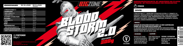 Big Zone - Bloodstorm 2.0 - Trainingsbooster - 300g