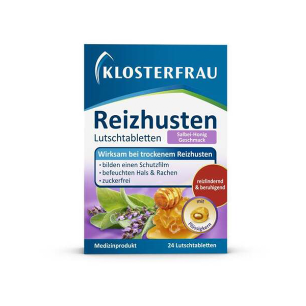 Klosterfrau - Reizhusten Lutschtabletten Orange/ Honig Salbei 24 Stück