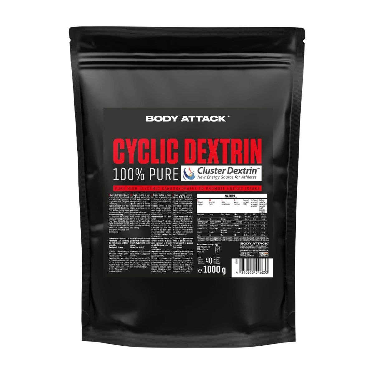 Body Attack - Cyclic Dextrin - 1000g Beutel