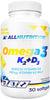 AllNutrition - Omega 3 K2+D3 - 30 Kapseln