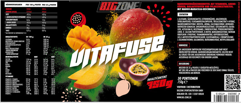 Big Zone Vitafuse - 750g