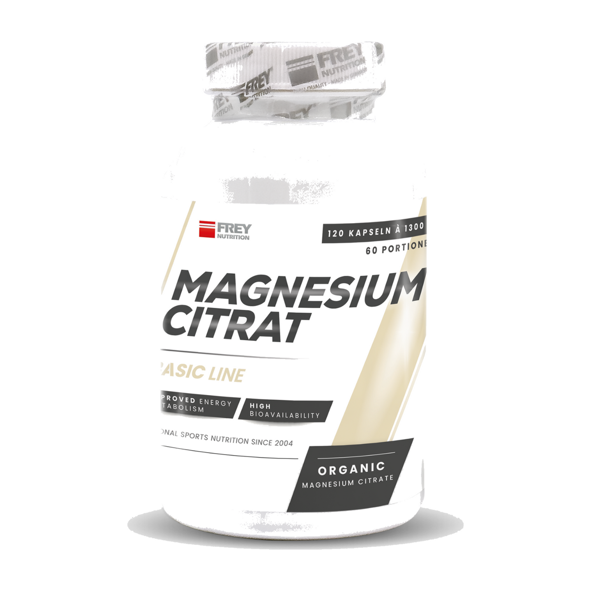 Frey Nutrition - Magnesium Citrat - 120 Kapseln