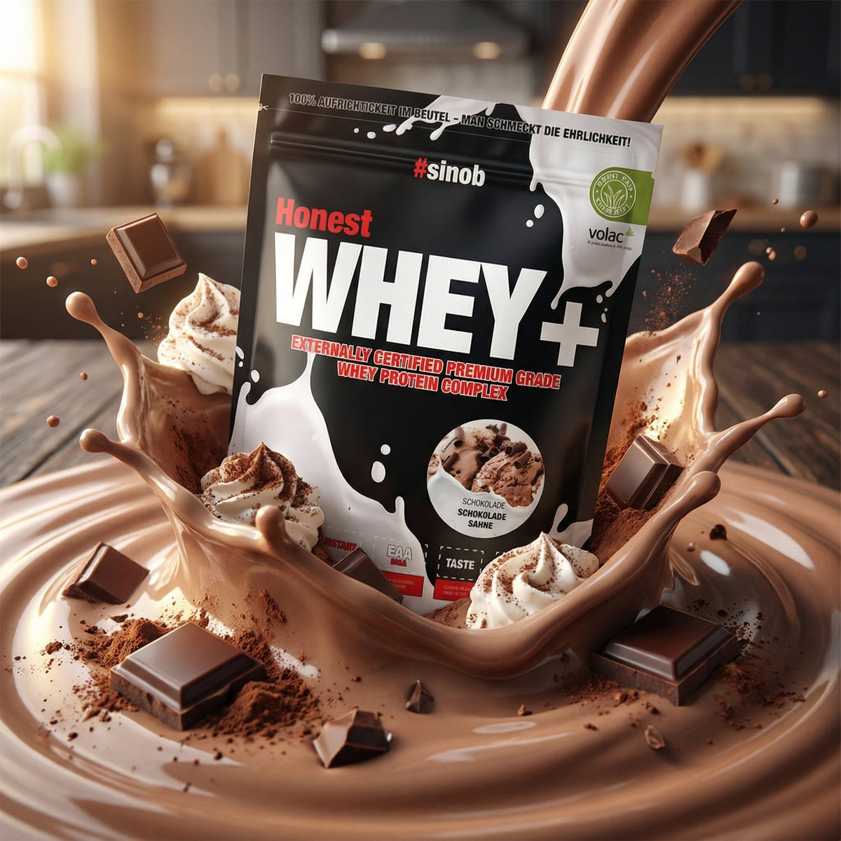 #sinob Blackline 2.0 Honest Whey+ - 820g Schokolade Sahne