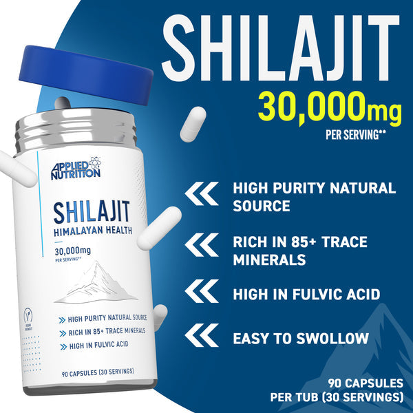 Applied Nutrition - Shilajit Himalayan Health 20:1 - 90 Kapseln