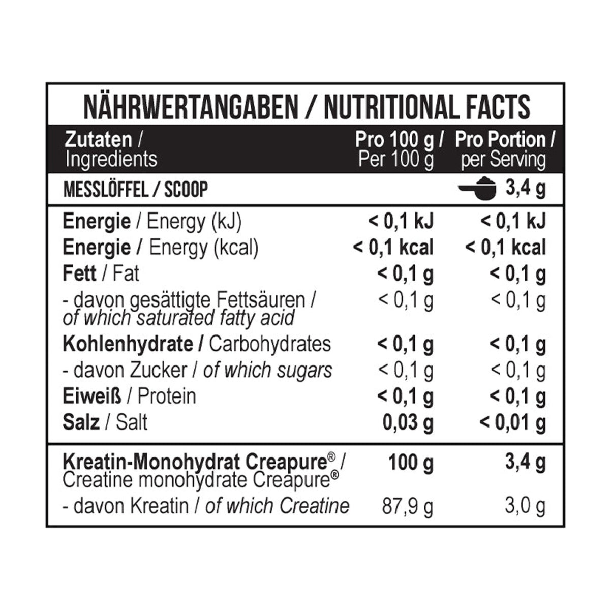 MST Nutrition - Creatine Pro Creapure - 300g Dose