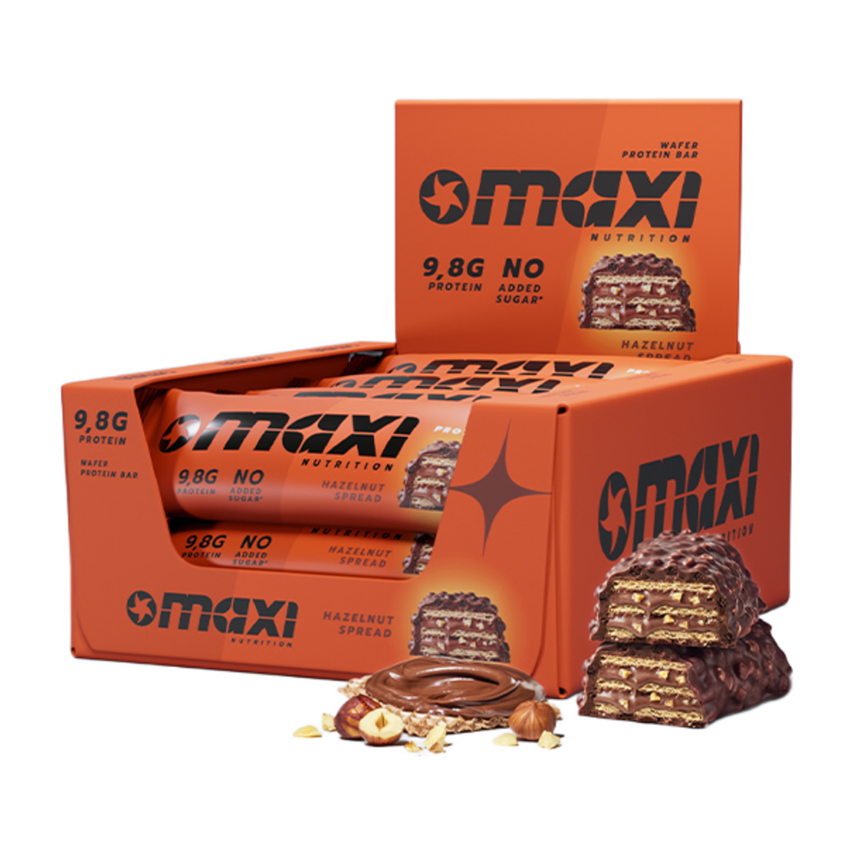 MaxiNutrition Protein Waffle Bar Hazelnut Spread