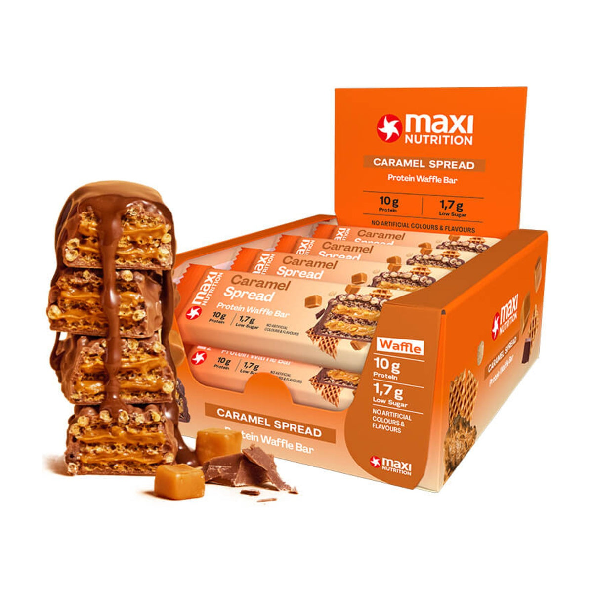 MaxiNutrition Protein Waffle Bar Caramel Spread