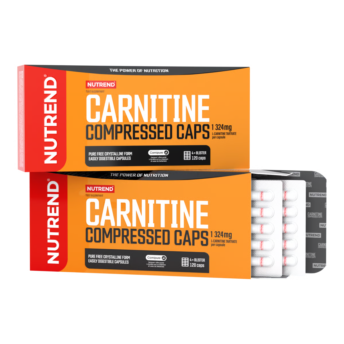 NUTREND - Carnitine Compressed Caps - 120 Kapseln