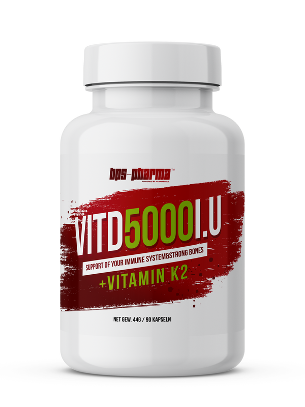 BPS Pharma - Vitamin D3 5000i.u + Vitamin K2 - 90 Kapseln