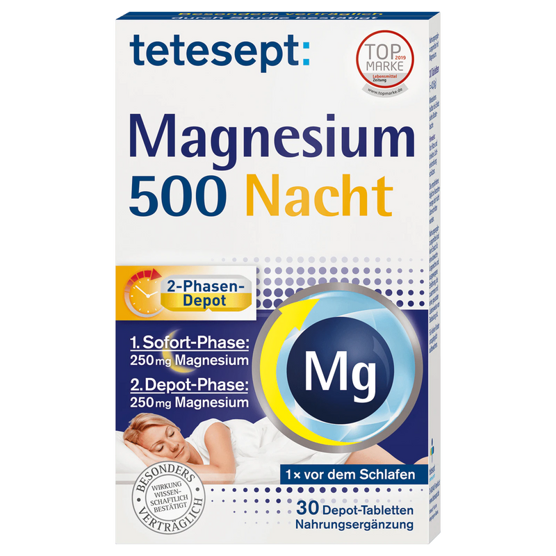 tetesept: Magnesium 500 Nacht - 30 Depot Tabletten