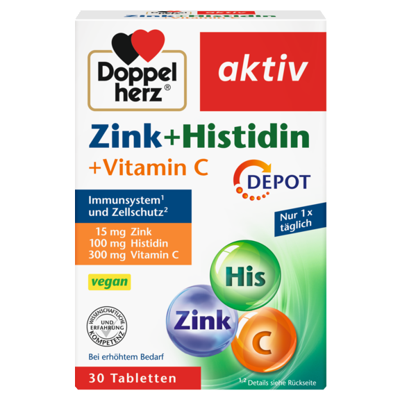 Doppelherz - Zink + Histidin + Vitamin  30 Tabletten