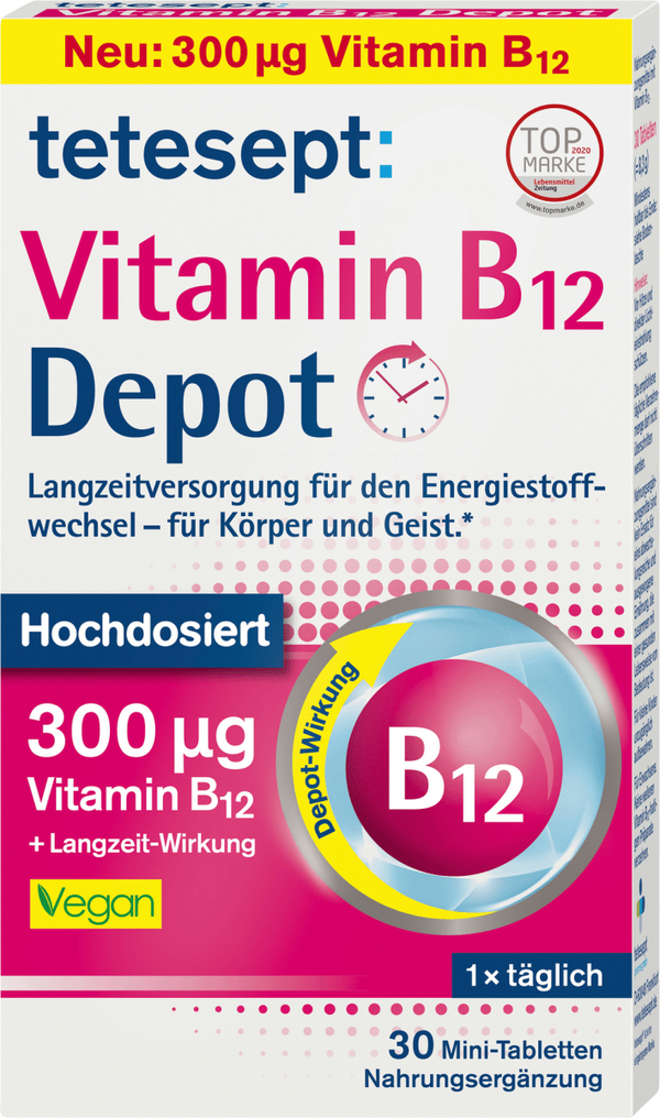 tetesept: Vitamin B12 - 30 Mini Tabletten