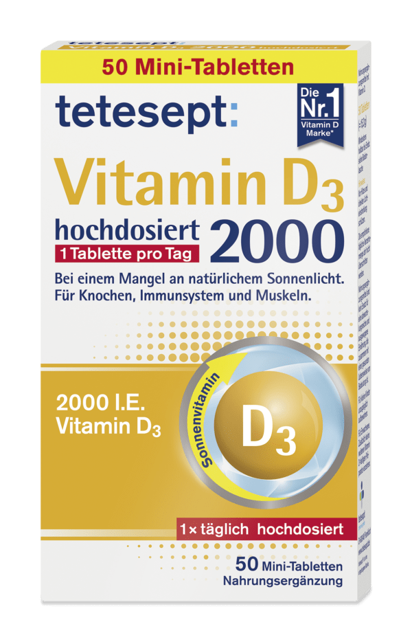 tetesept: Vitamin D3 2000I.E. - 50 Mini Tabletten