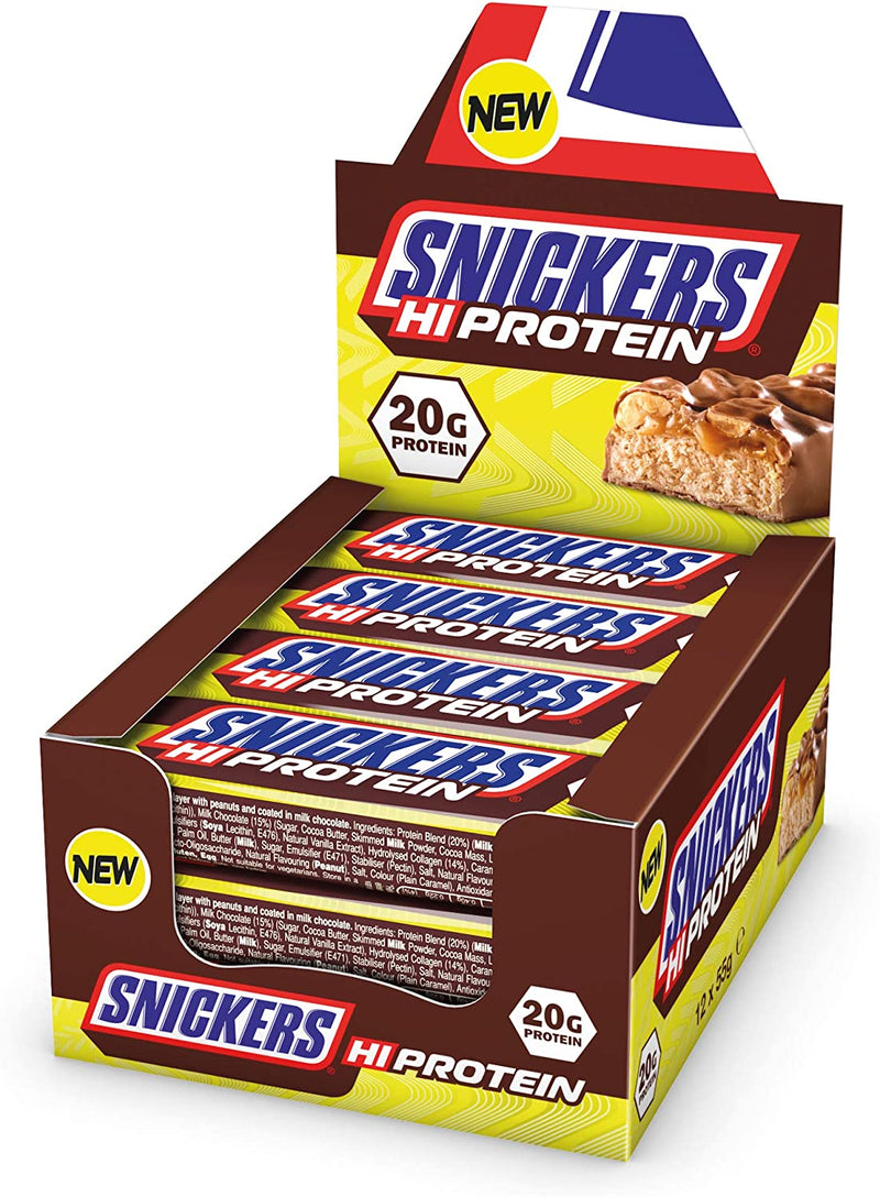 Snickers - Hi Protein Bar Peanut Butter 12x 57g Riegel
