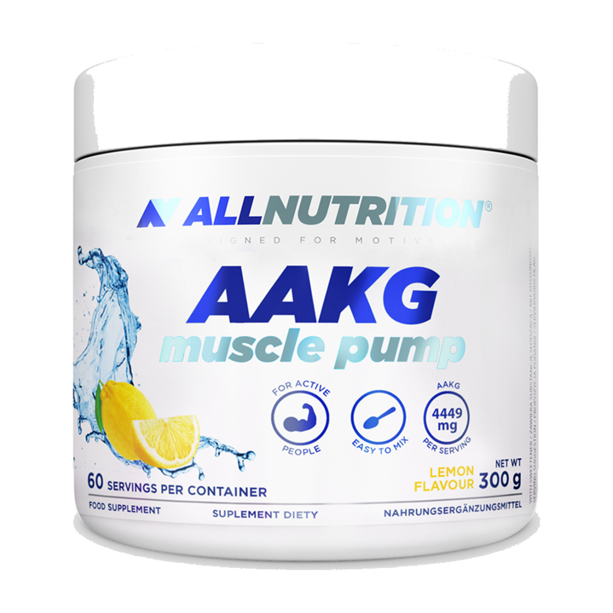 AllNutrition - AAKG Muscle Pump - 300g Dose - Lemon