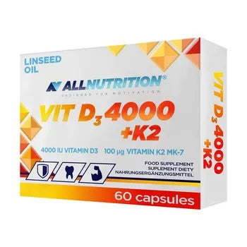 Allnutrition - Vit D3 4000+K2, Kapseln - 60 Kapseln