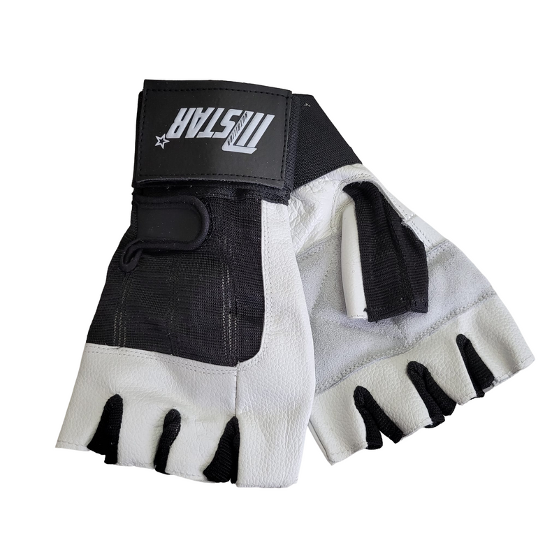 Muskelstar - MSTAR Handschuhe mit Bandage - Weiß