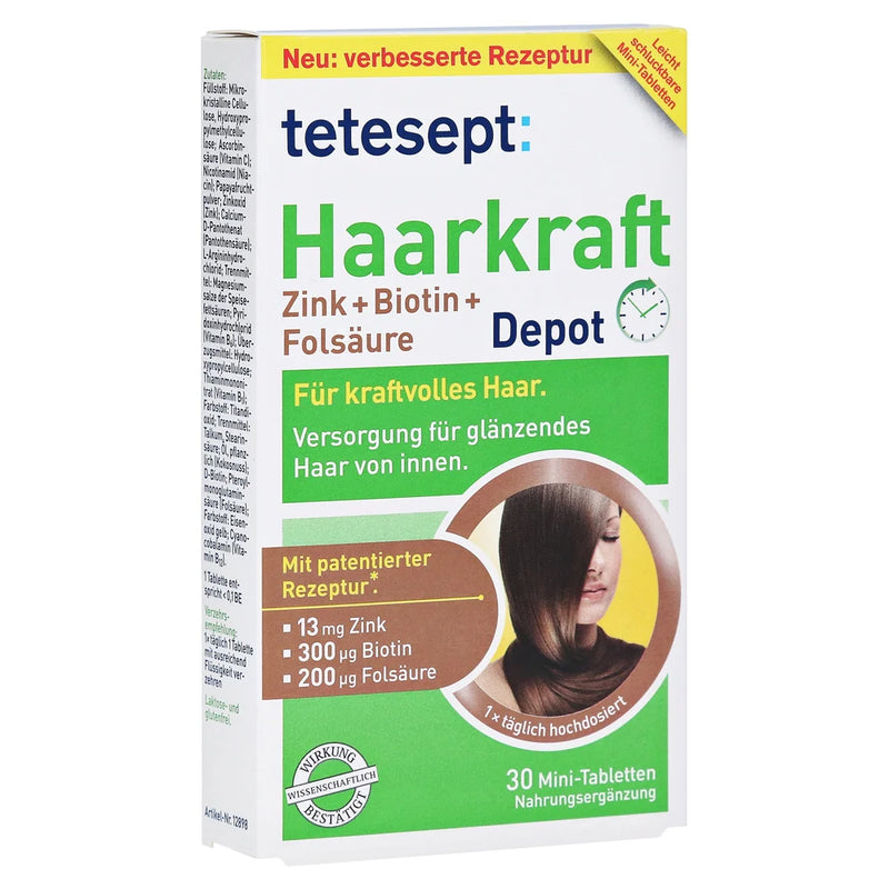 tetesept: Haarkraft Depot - 30 Mini Tabletten