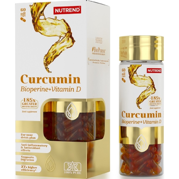 NUTREND Curcumin + Bioperine + Vitamin D3 - 60 Kapseln 1