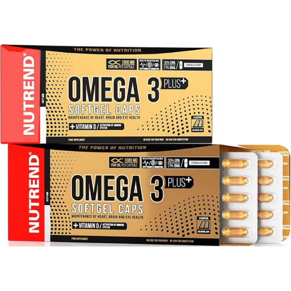 NUTREND Omega 3 Plus Softgel Caps - 120 Kapseln 1