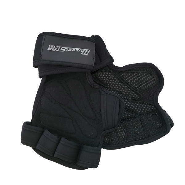 Muskelstar - MSTAR Power Pad Handschuhe mit Bandage -Schwarz