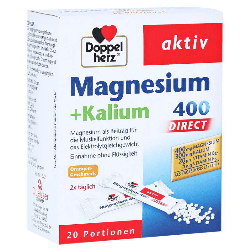Doppelherz - Magnesium 400 + Kalium 20 Direct Granulat