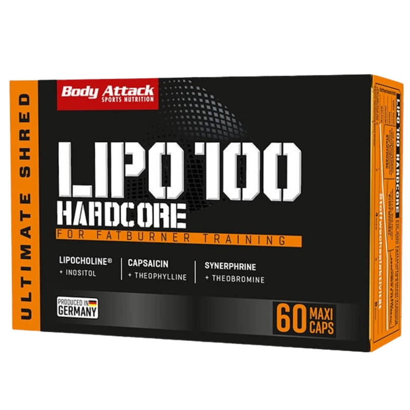 Body Attack - Lipo 100 Hardcore 60 Maxi Kapseln