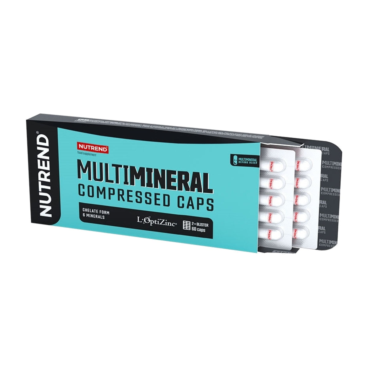 NUTREND - Multimineral Compressed Caps - 60 Kapseln