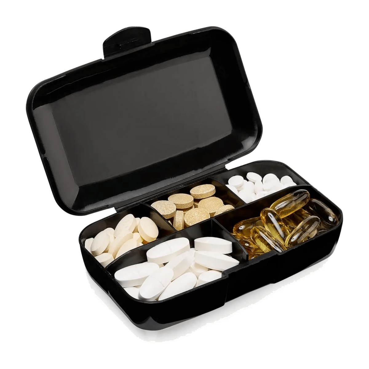 SFD Nutrition - Pillenbox - 5 Fächer - Schwarz