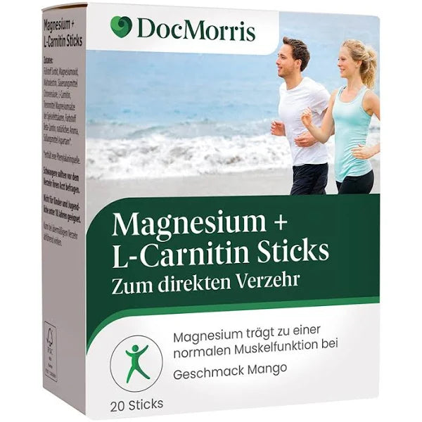 DocMorris - Magnesium+ L-Carnitin Sticks 20 Sticks à 1,5g