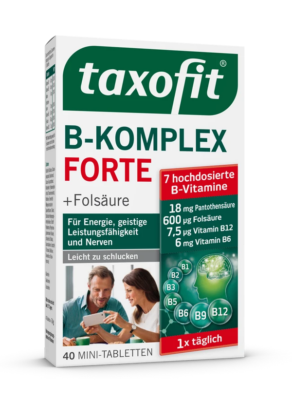 taxofit B Komplex Forte+ Folsäure - 40 Mini Tabletten