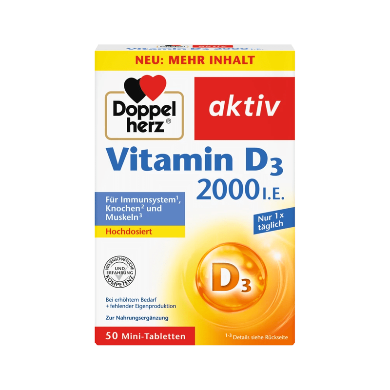 Doppelherz - Vitamin D 2000 I.E. 50 Mini Tabletten